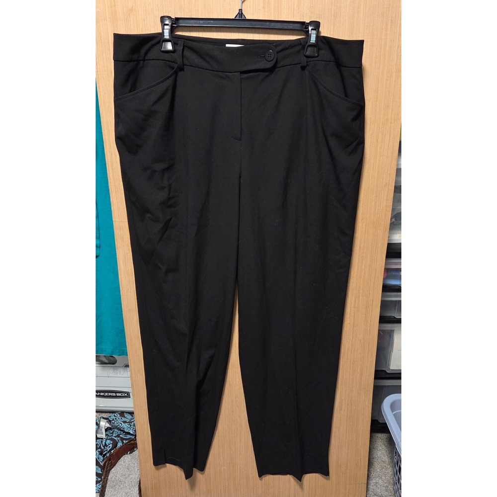 Talbots Size 16 Ladies Black Dress Pants Stretch‎ High Rise Career Office